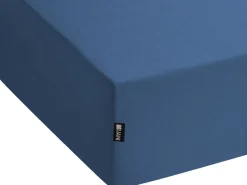 Beliani Puuvillalakana Muotoonommeltu Laivastonsininen 200 X 200 Cm Janbu Shop