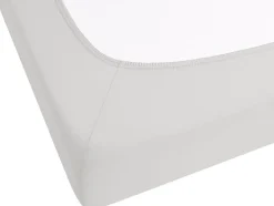 Beliani Puuvillalakana Muotoonommeltu Vaaleanharmaa 200 X 200 Cm Janbu Fashion