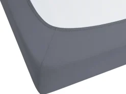 Beliani Puuvillalakana Muotoonommeltu Tummanharmaa 200 X 200 Cm Janbu Best Sale