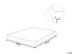 Beliani Puuvillalakana Muotoonommeltu Tummanharmaa 200 X 200 Cm Janbu Best Sale