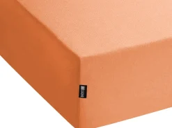 Beliani Puuvillalakana Muotoonommeltu Oranssi 90 X 200 Cm Janbu Online