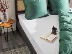 Beliani Puuvillalakana Muotoonommeltu Valkoinen 90 X 200 Cm Janbu Online