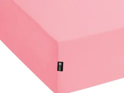 Beliani Puuvillalakana Muotoonommeltu Koralli 90 X 200 Cm Janbu Cheap