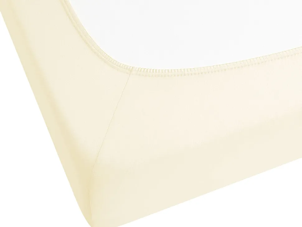 Beliani Puuvillalakana Muotoonommeltu Beige 90 X 200 Cm Janbu Online