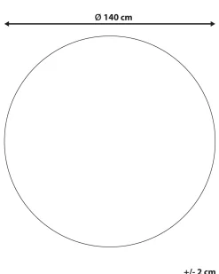 Beliani Pyorea Juuttimatto 140 Cm Lehtikuvioilla Bugay Shop