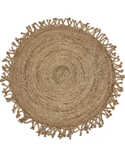 Beliani Pyorea Matto Juutti Beige 120 Cm Zonguldak Clearance