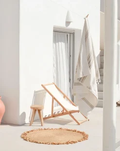 Beliani Pyorea Matto Juutti Beige 120 Cm Zonguldak Clearance