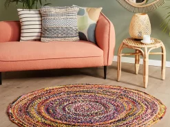 Beliani Pyorea Matto Monivarinen O 140 Cm Tokat Clearance