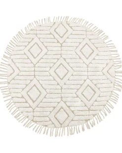 Beliani Pyorea Matto Puuvilla Beige 140 Cm Horasan New