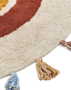 Beliani Pyorea Matto Puuvilla Monivarinen 120 Cm Yagci Fashion