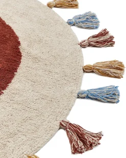 Beliani Pyorea Matto Puuvilla Monivarinen 120 Cm Yagci Fashion