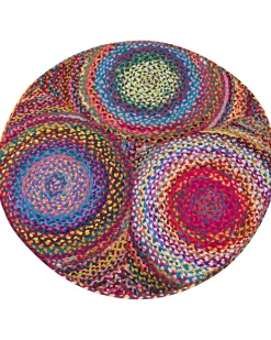 Beliani Pyorea Matto Puuvilla Monivarinen O 140 Cm Ladik Fashion