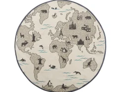 Beliani Pyorea Matto Puuvilla Ruskeanharmaa 120 Cm Kesda Shop