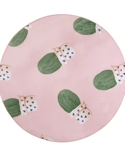 Beliani Pyorea Matto Vaaleanpunainen 120 Cm Eldivan Shop