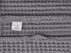 Beliani Pyyhesetti 9 Kpl Harmaa Puuvilla Areora Best