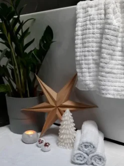 Beliani Pyyhesetti 11 Kpl Valkoinen Puuvilla Atai Best