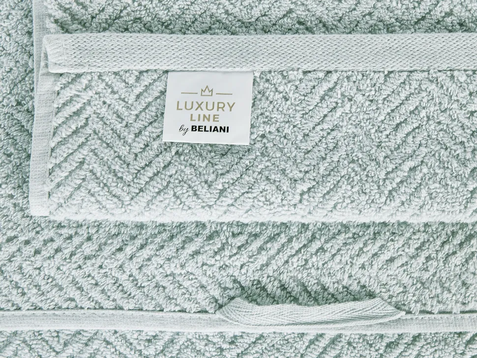 Beliani Pyyhesetti Puuvilla Mintunvihrea 2 Kpl Mitiaro Sale