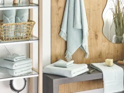 Beliani Pyyhesetti Puuvilla Mintunvihrea 9 Kpl Atiu Outlet