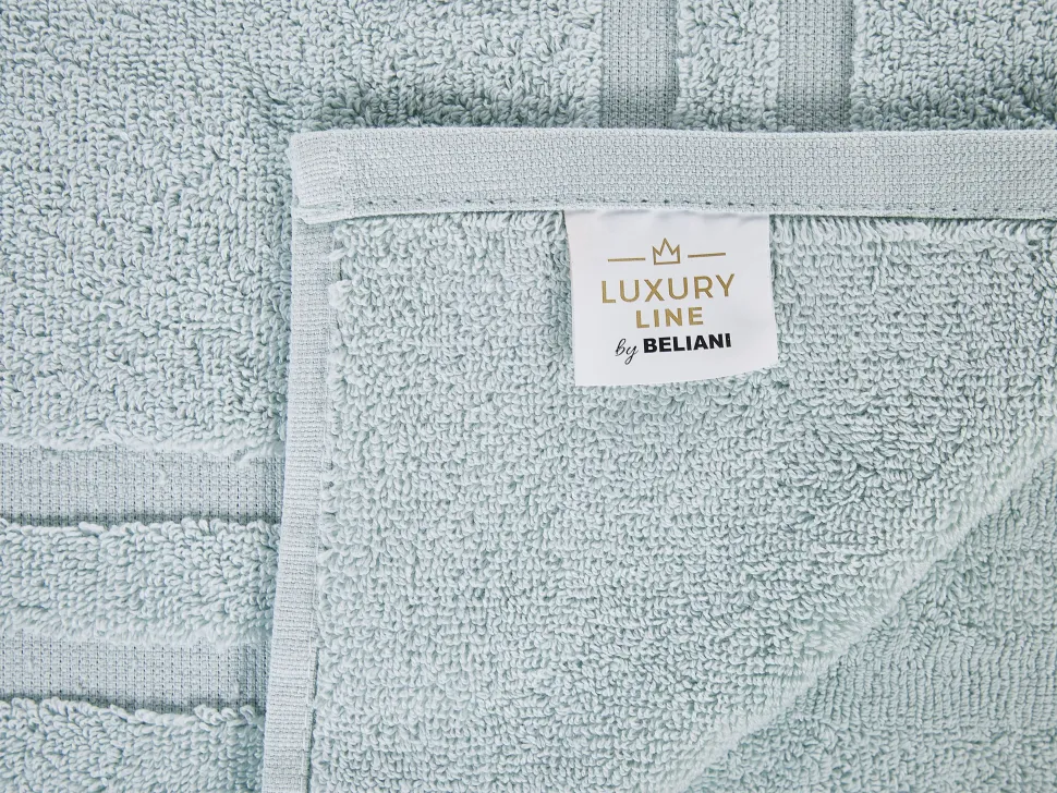 Beliani Pyyhesetti Puuvilla Mintunvihrea 9 Kpl Atiu Outlet