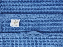 Beliani Pyyhesetti Puuvilla Sininen 9 Kpl Areora Cheap