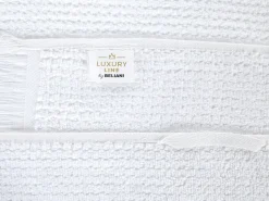 Beliani Pyyhesetti Puuvilla Valkoinen 9 Kpl Atiu Hot