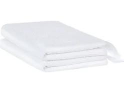 Beliani Pyyhesetti Puuvilla Valkoinen 2 Kpl Atiu Discount