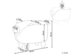 Beliani Rahi Keltainen Piggy Shop