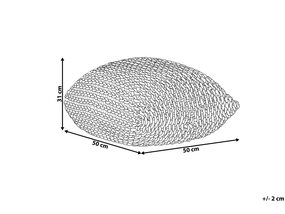 Beliani Rahi Puuvilla Merensininen 50 X 50 Cm Conrad Sale