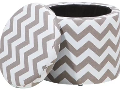 Beliani Rahi Puuvilla Säilytystila Vaaleanharmaa 35 Cm Tunica Outlet