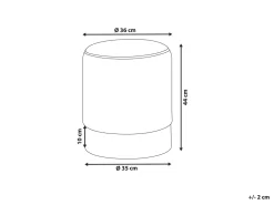 Beliani Rahi Sametti Musta 36 Cm Brigitte Discount