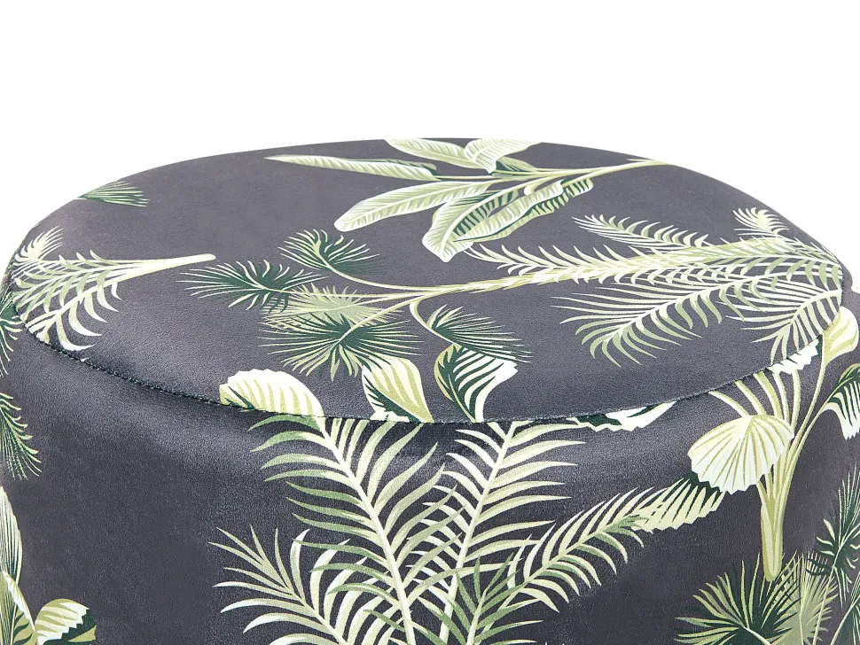 Beliani Rahi Sametti Musta/Vihrea Wriley Outlet