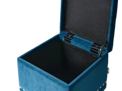 Beliani Rahi Sametti Säilytystila Tummansininen 37 X 37 Cm Loretto Fashion