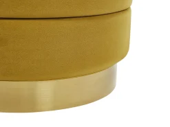 Beliani Rahi Sametti Säilytystila Sinapinkeltainen 2 Kpl Garland Best