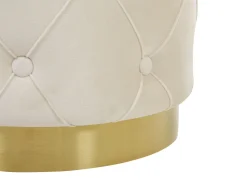 Beliani Rahi Sametti Säilytystila Valkoinen 2 Kpl Pueblo Fashion