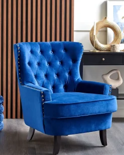 Beliani Rahi Sametti Säilytystila Laivastonsininen 45 Cm Brewton Cheap