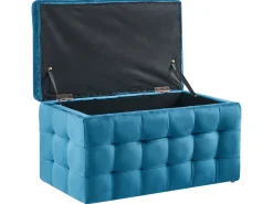 Beliani Rahi Sametti Säilytystila Tummansininen 72 X 42 Cm Michigan Online