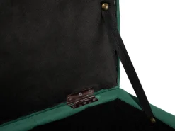 Beliani Rahi Sametti Säilytystila Tummanvihrea 72 X 42 Cm Michigan Sale