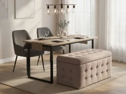 Beliani Rahi Sametti Säilytystila Vaaleanpunainen 72 X 42 Cm Michigan Best