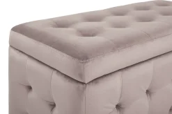 Beliani Rahi Sametti Säilytystila Vaaleanpunainen 72 X 42 Cm Michigan Best