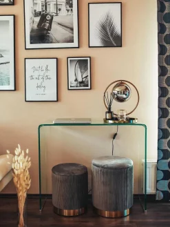 Beliani Rahi Sametti Säilytystila Harmaa 2 Kpl Miramar Discount