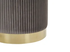 Beliani Rahi Sametti Säilytystila Harmaa 2 Kpl Miramar Discount