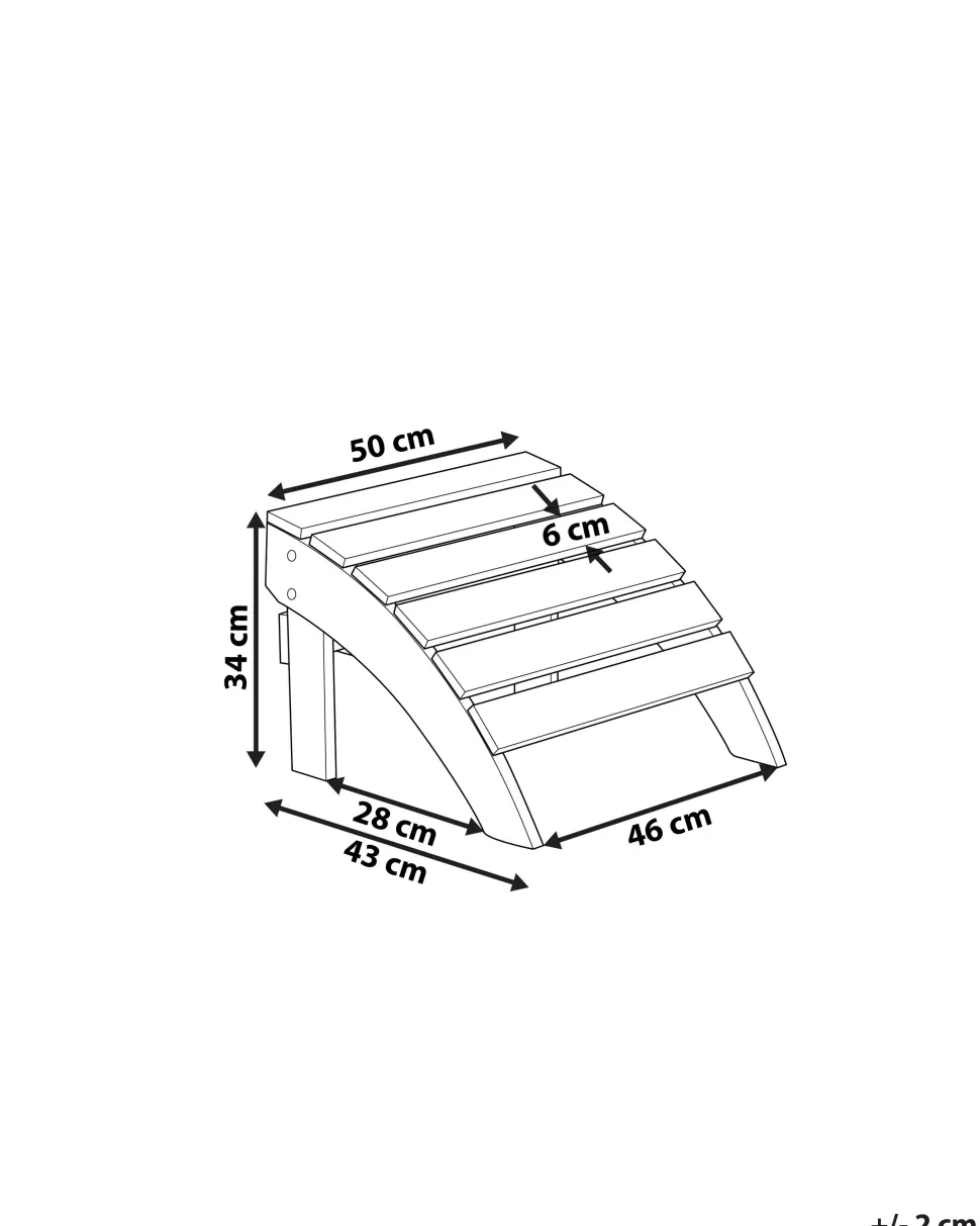 Beliani Rahi Tummanharmaa Adirondack New