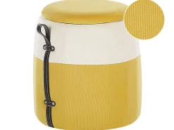 Beliani Rahi Vakosametti Säilytystila Keltainen 36 Cm Ruby Discount