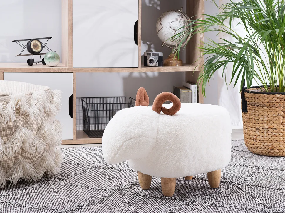 Beliani Rahi Valkoinen Lamb Best