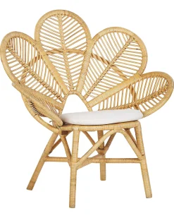 Beliani Riikinkukkotuoli Rottinki Luonnonvari 2 Kpl Florentine Best