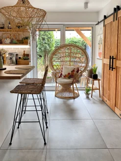 Beliani Riikinkukkotuoli Rottinki Luonnonvari Emmanuelle Hot