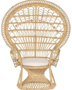 Beliani Riikinkukkotuoli Rottinki Luonnonvari Emmanuelle Hot