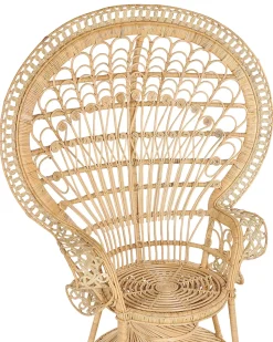 Beliani Riikinkukkotuoli Rottinki Luonnonvari Emmanuelle Hot