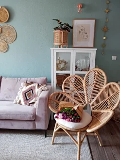 Beliani Riikinkukkotuoli Rottinki Luonnonvari Florentine Best