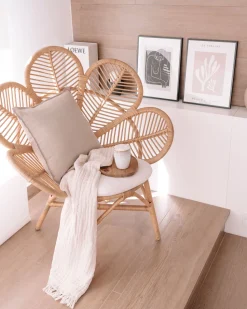 Beliani Riikinkukkotuoli Rottinki Luonnonvari Florentine Best